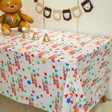 Rayson Oil-Resistant Disposable Peva Plastic Tablecloth with Cartoon Design for Parties and Events.